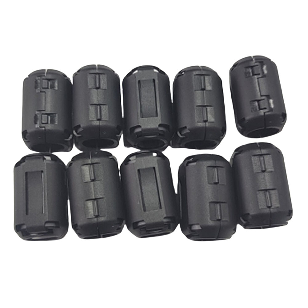 10 Pcs Ferrite Beads Clip-on Ring Core RFI EMI Noise Filter Clamp Choke Coil Hot