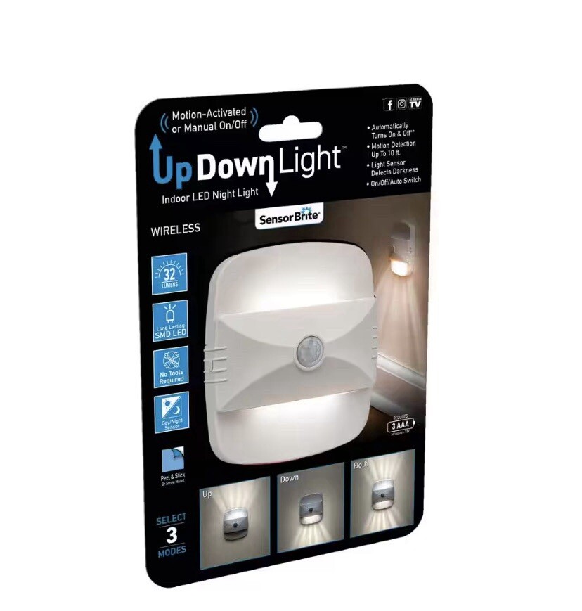 Sensor BriteLED Indoor Up Down Night LightBulb