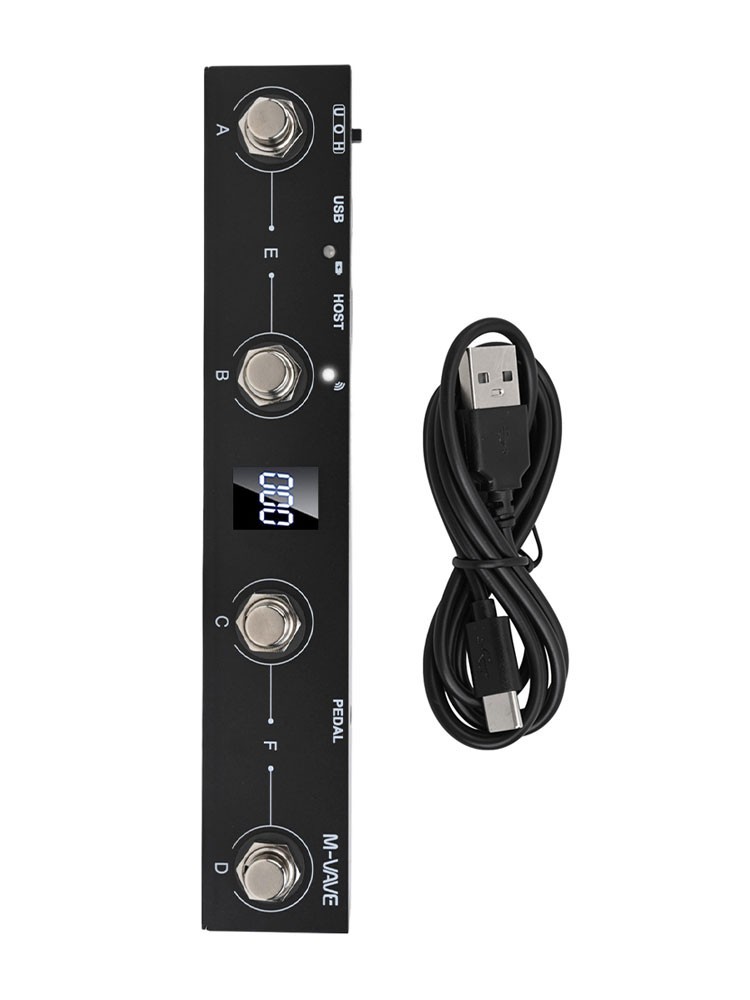 For M-VAVE Chocolate Plus For MIDI Footswitch Controller Rechargeable 4Buttons