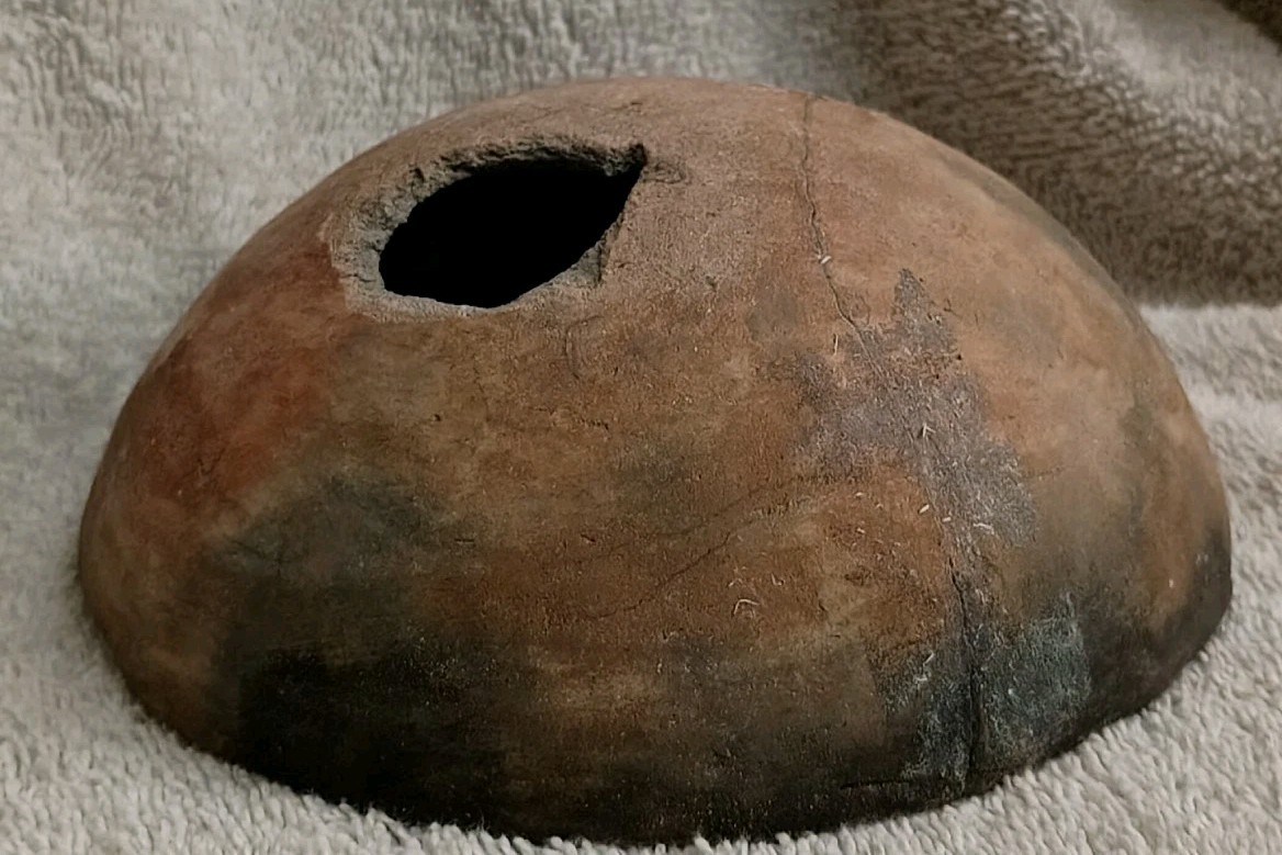 Great Antique Ancestral Pueblo Red Ware Pottery Bowl