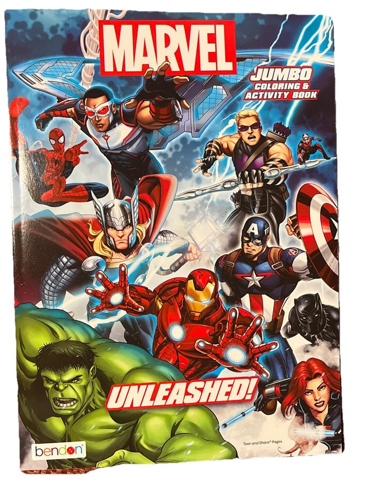 Marvel Unleashed Jumbo Coloring & Activity Book - Screen-free Fun!