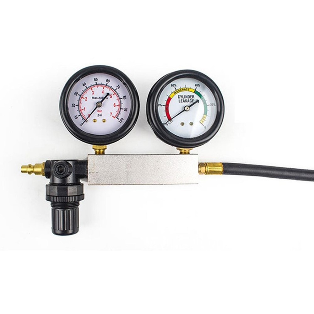 Cylinder Leak Down Tester, 0-100PSI Professional Compression Leak
