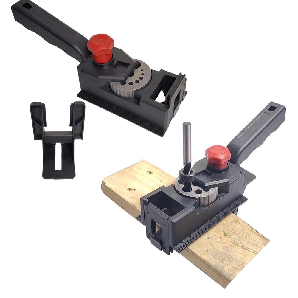 Dowel Drill Guide Adjustable Locator Integrated Drill Sleeve for Chippl