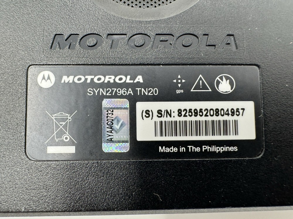 Motorola TN20 Black Touch Screen Interface GPS *-Unit Only- *