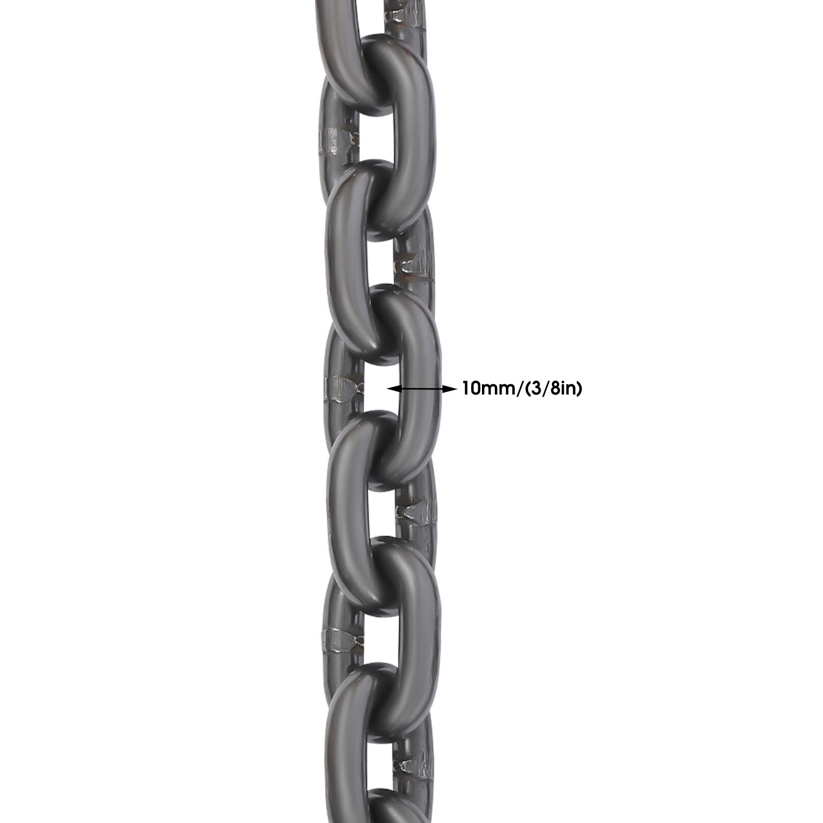 3/8 in x 10ft Chain Sling 4 Legs G80 Lifting Chain With Grab Hooks 22046.23lbs
