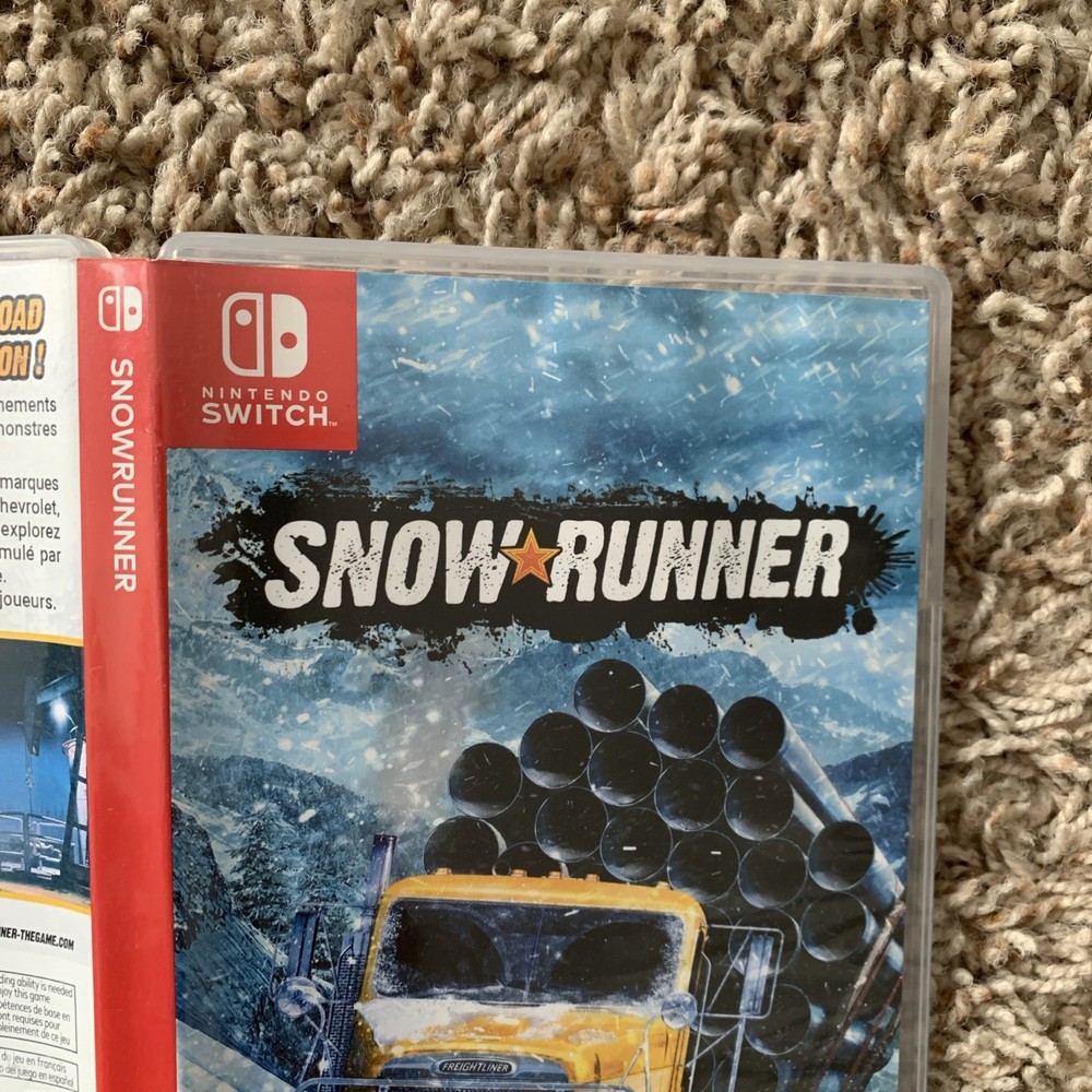 Empty Replacement Case & Artwork ONLY! Snow Runner - Nintendo Switch
