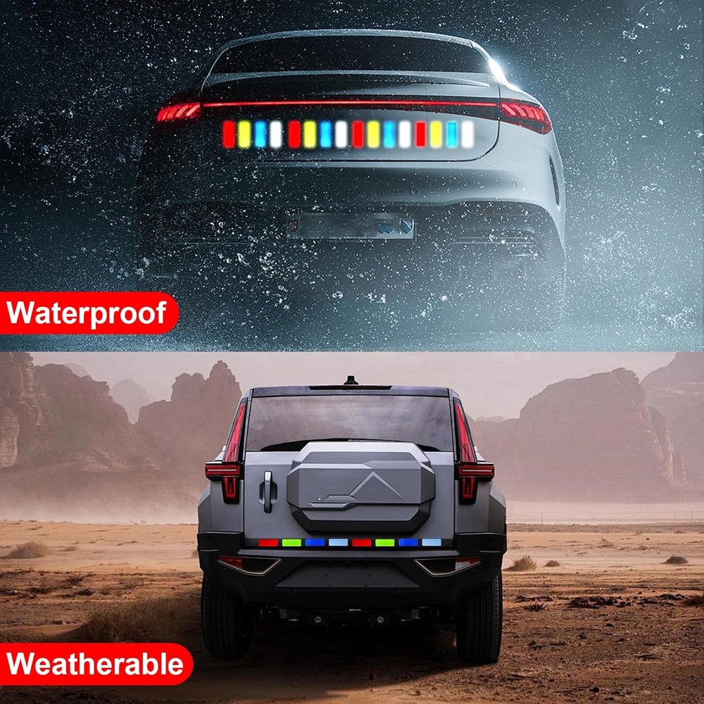 40 PCS Reflective Stickers, High Visibility Tape, Multicolor