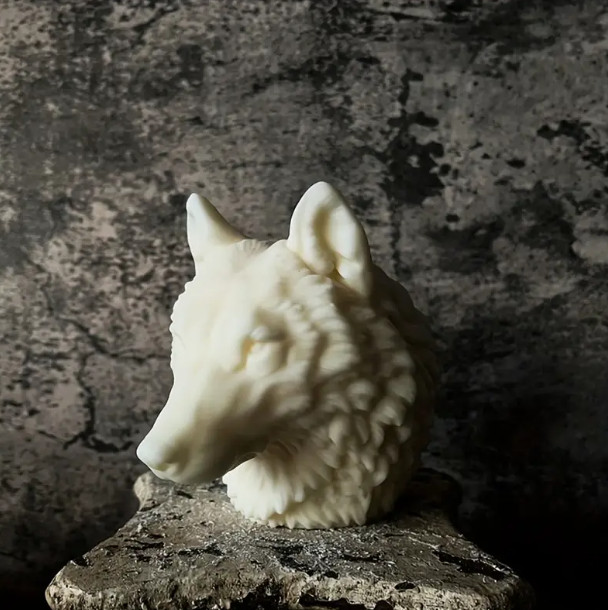 Large Wolf Head Silicone Mold