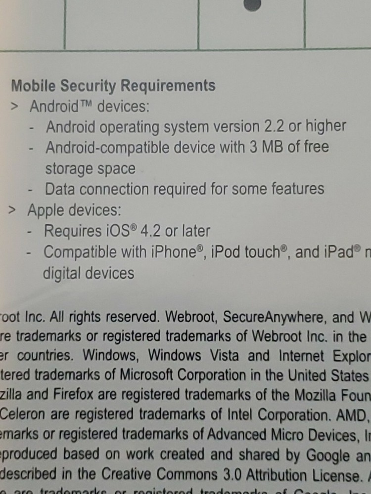 Webroot Secure Anywhere Internet Security Plus (3 Devices) PC MAC Mobile Win