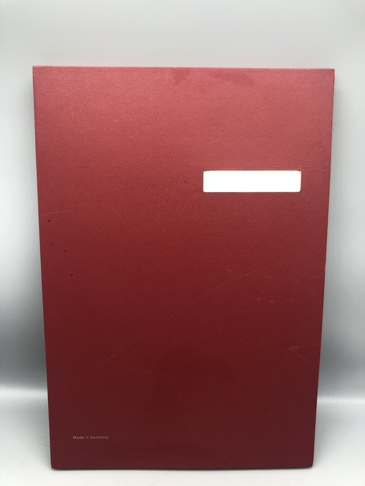 Vintage German Signature Book Document Folder