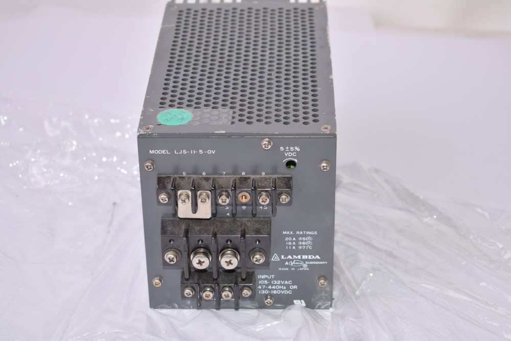 LAMBDA LJS-11-5-0V Power Supply MAX: 20Amps @ 50 DEG C