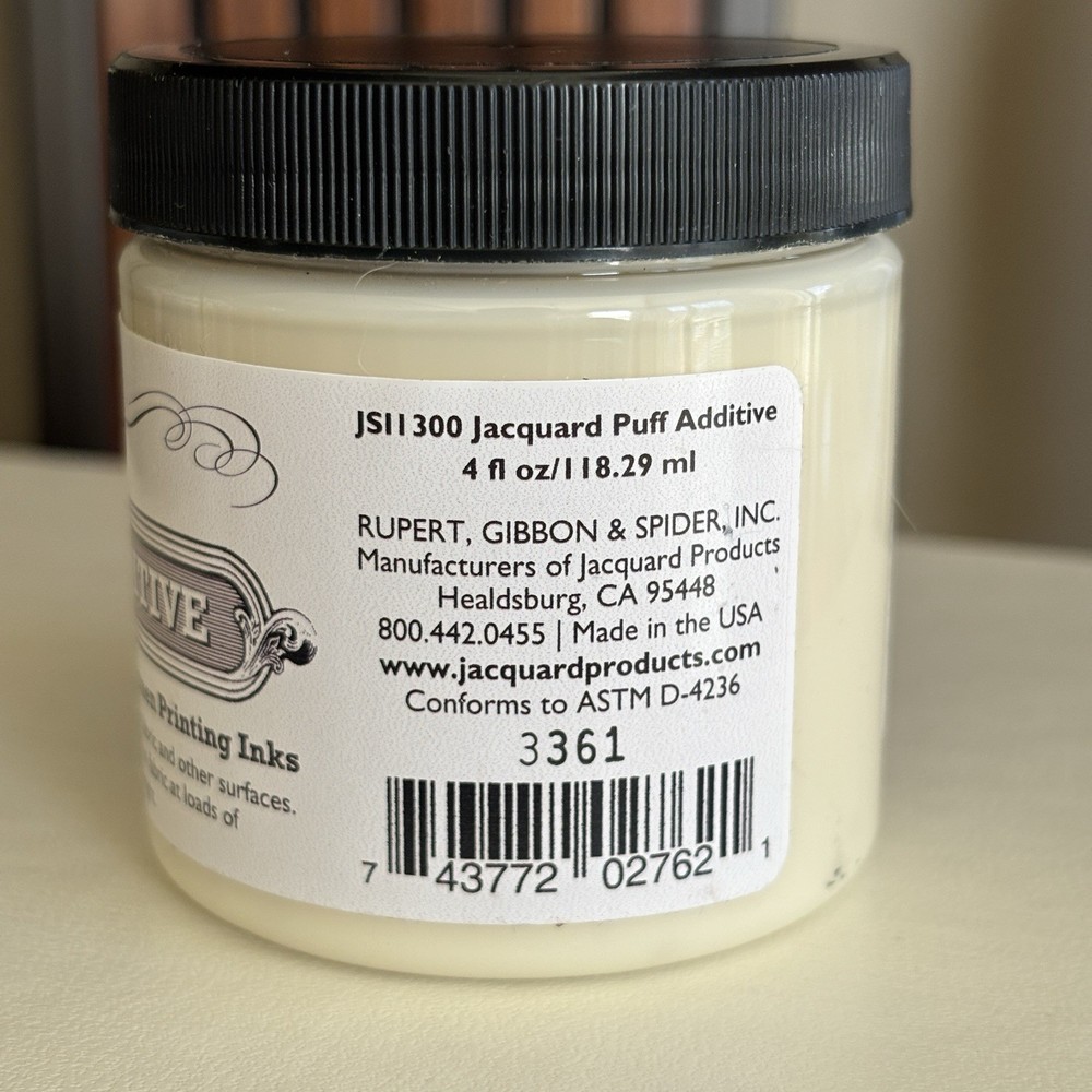 Jacquard Screen Printing Puff Additive-4oz