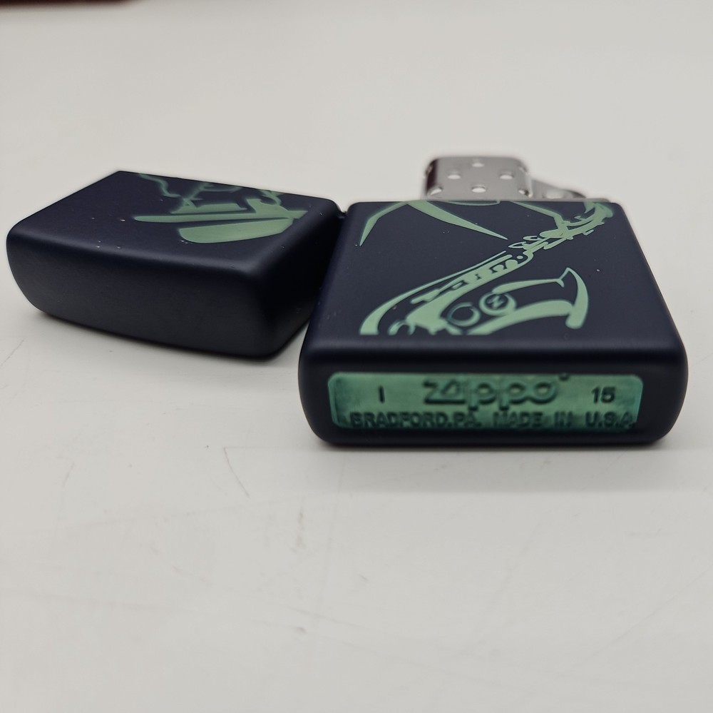 Zippo Lighter Jazz Saz Player Commemorative