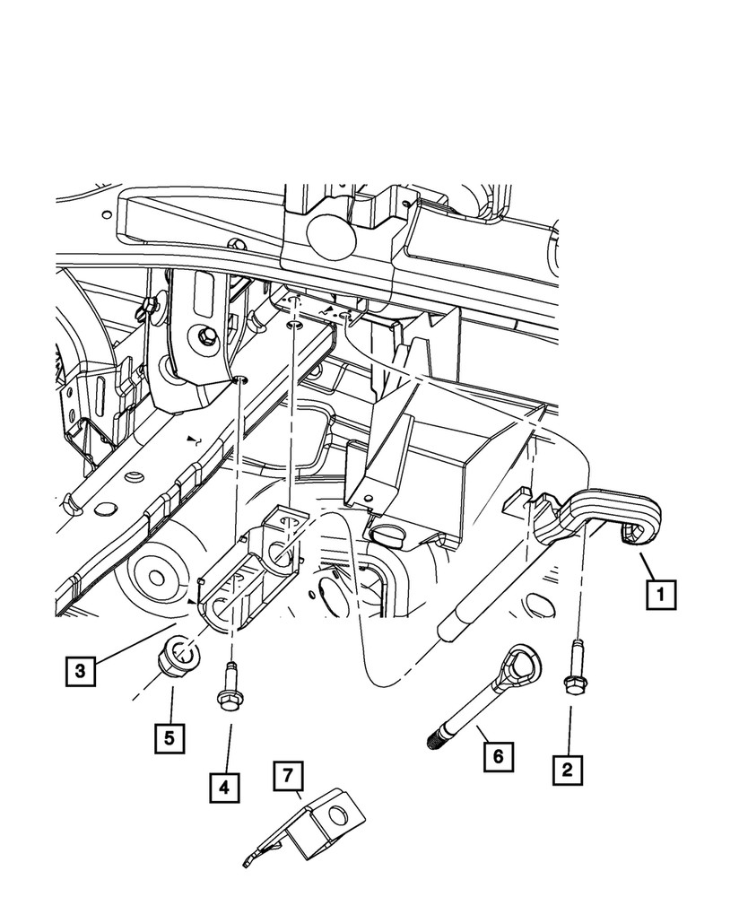 Genuine Mopar Tow Hook Right 68499660AA