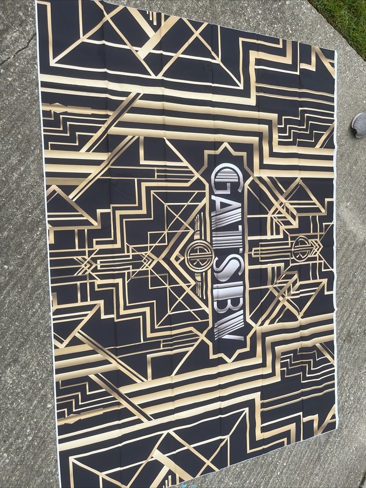 Gatsby backdrop black and gold 5x7 Please read