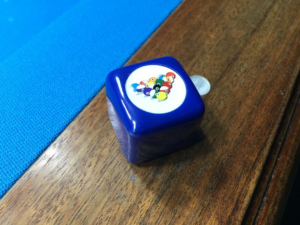 8-Ball Rack Billiard Pool Cue Tip Chalk Holder Table Chalker