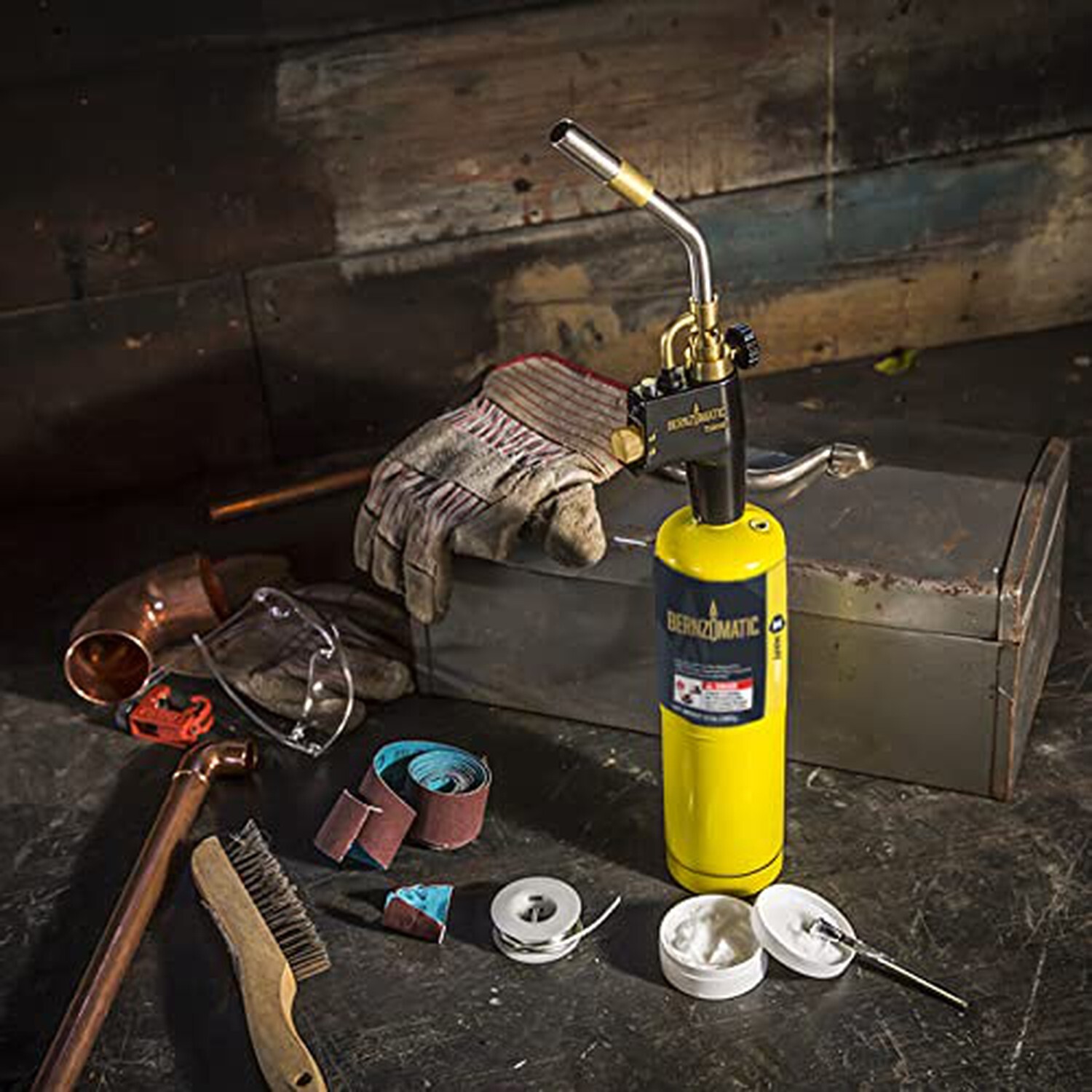 Bernzomatic Map Pro Gas Cylinder 3-Pack with Max Performance Torch TS8000