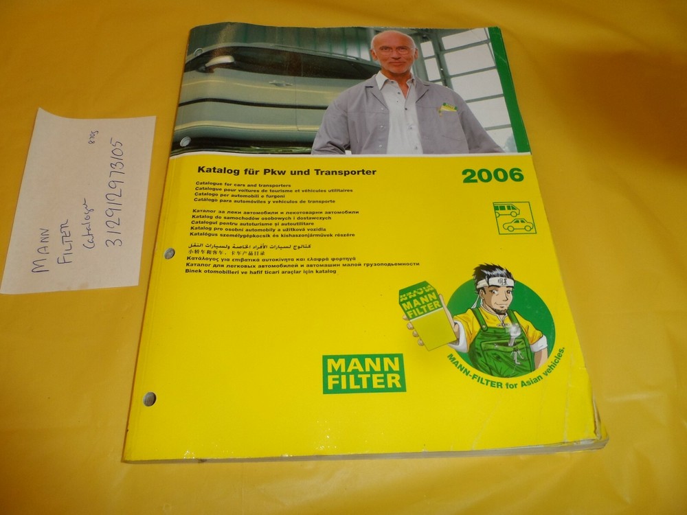 MANN FILTER CATALOGUE LARGE A4 SIZE 2006