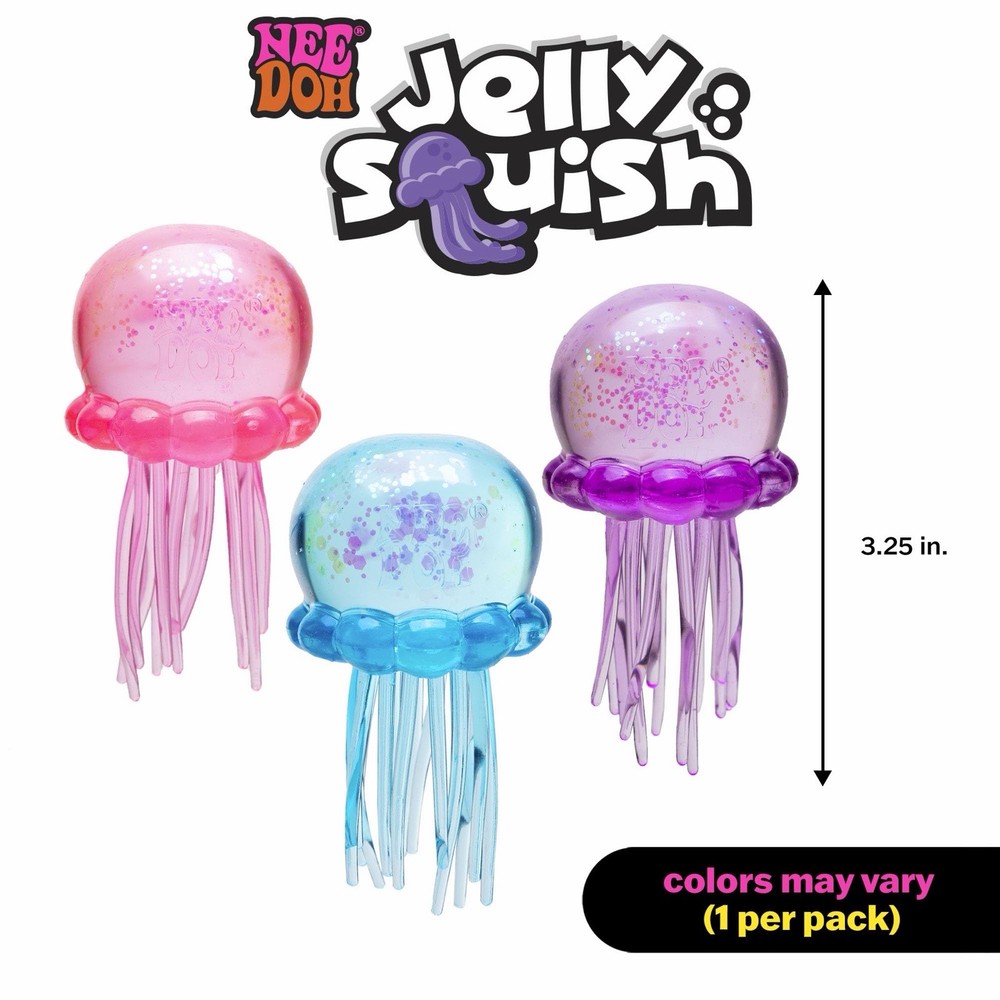 Nee Doh Jelly Squish Super Solid Squish Blue Ages 3-4 Years 3+ Range