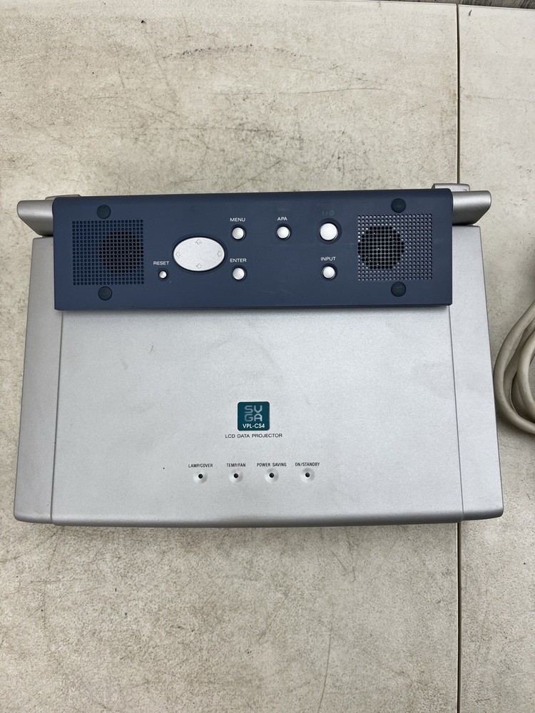 Sony LCD Portable Projector SCGA VPL-CS4 Tested/Working w/Remote & Cables