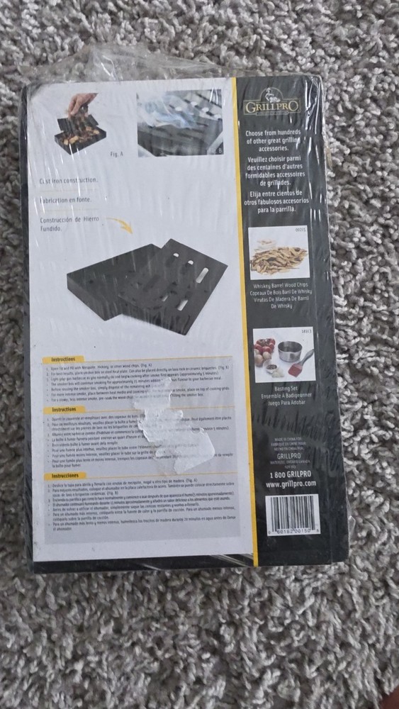 Cast Iron Smoker Box GrillPro