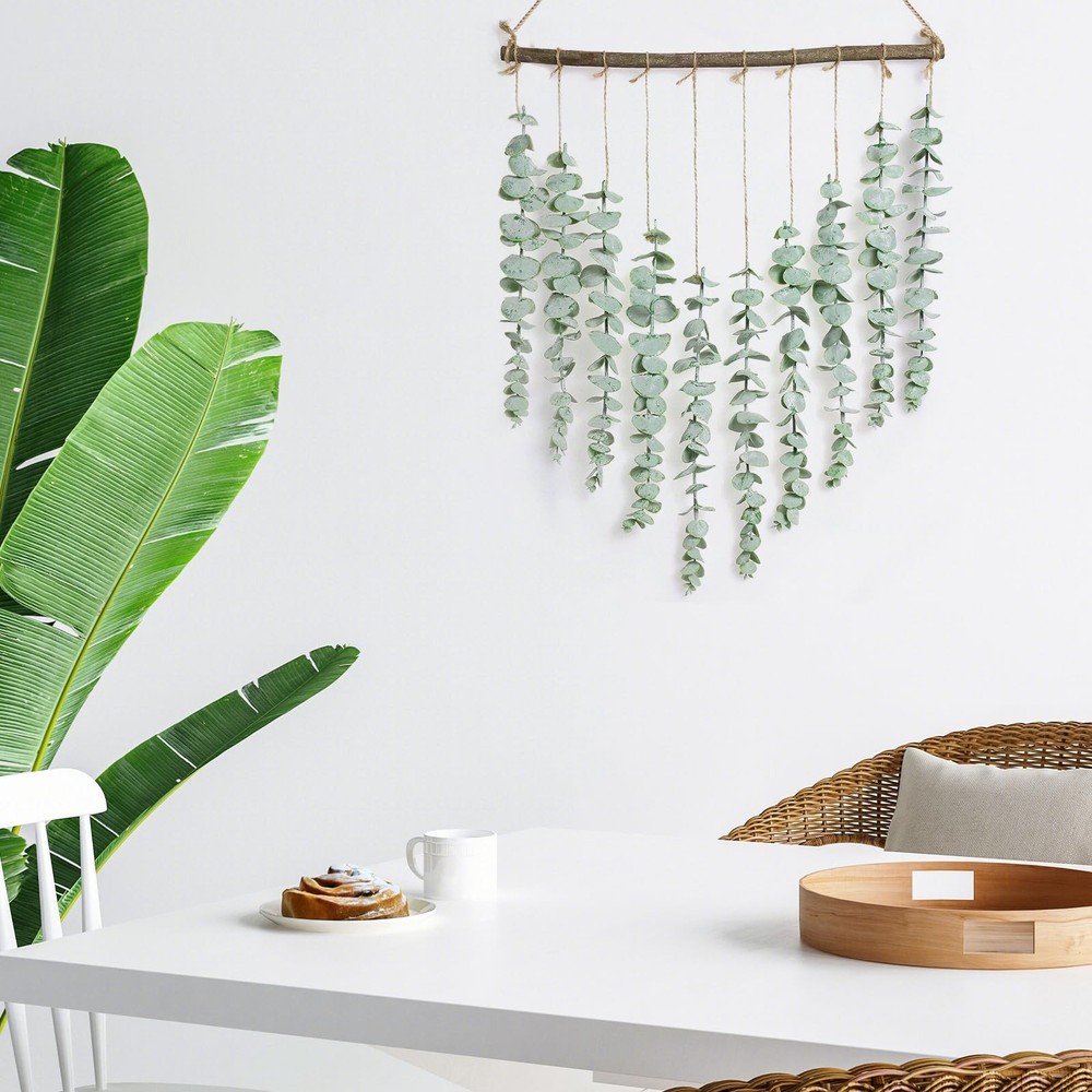 Bestjing Artificial Eucalyptus Wall Hanging Decor -