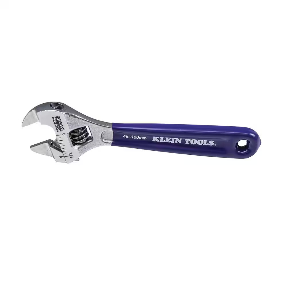 Slim-Jaw Adjustable Wrench, 4 In.