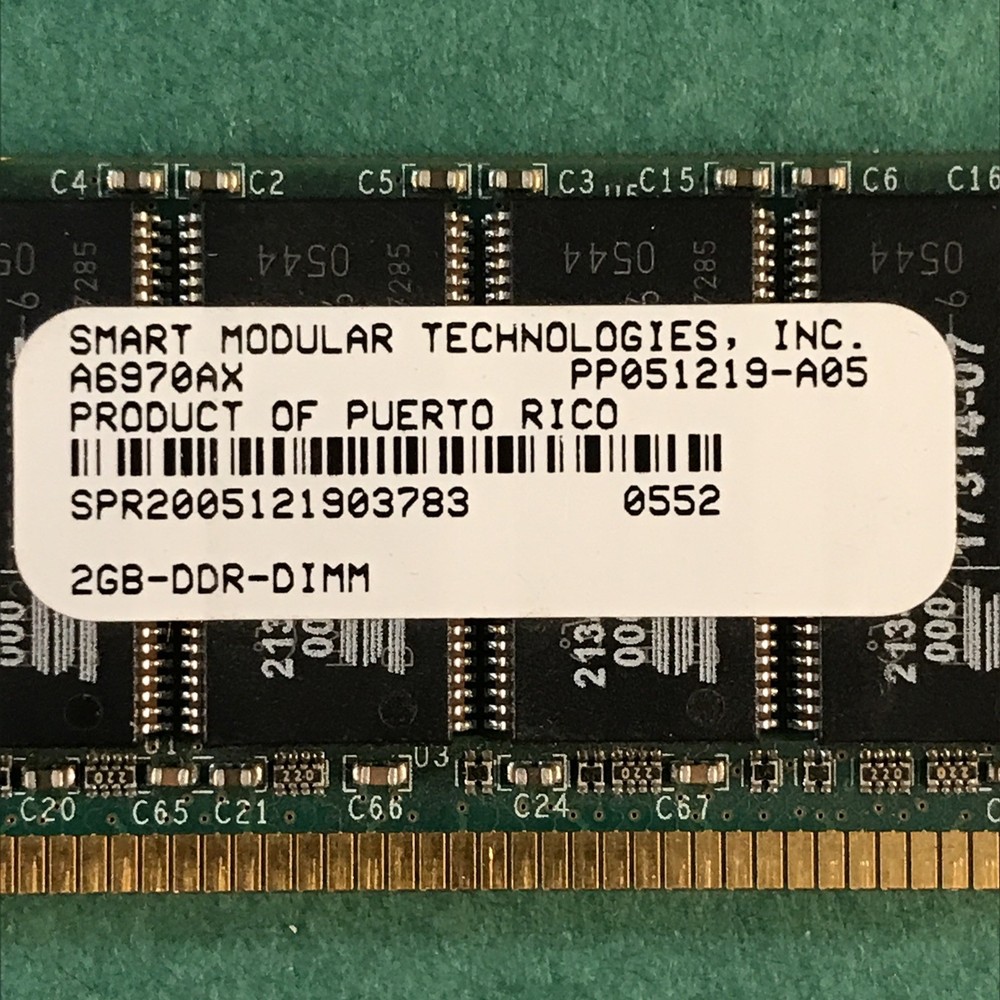 HP A6970AX Smart Modular (2x2GB) DDR 266MHz PC 2100 ECC Server Memory Integrity