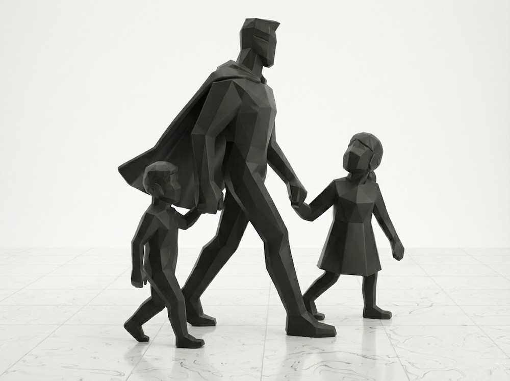Super Dad - Original Gift Sculpture/Decoration