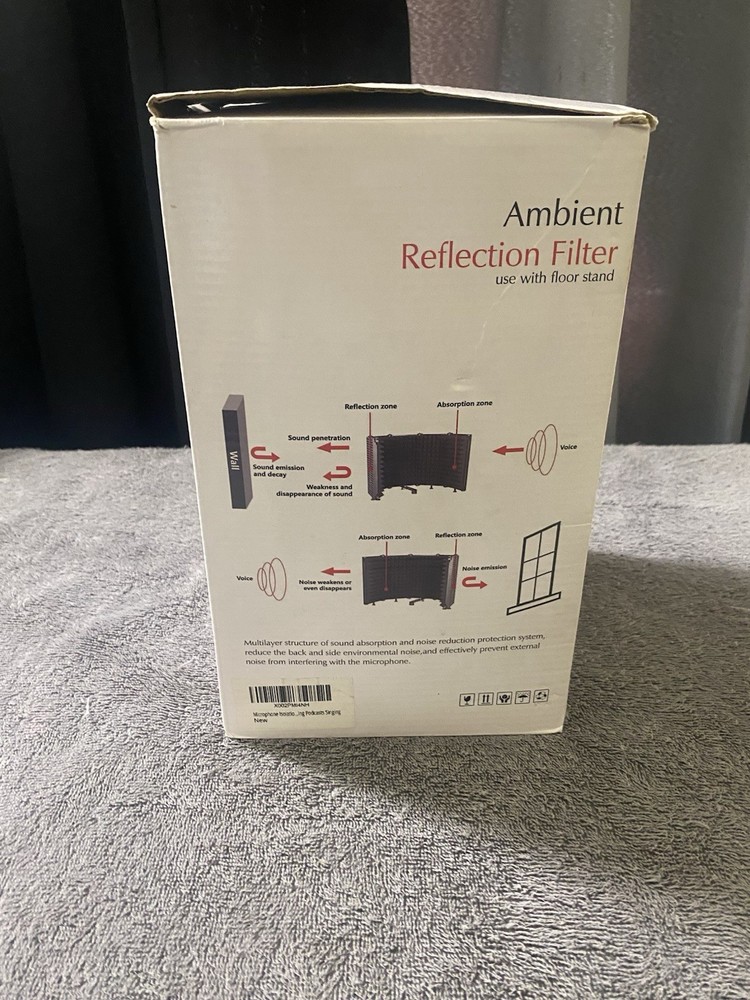 Ambient Reflection Filter Microphone Isolation Shield Sound Absorbing Foam