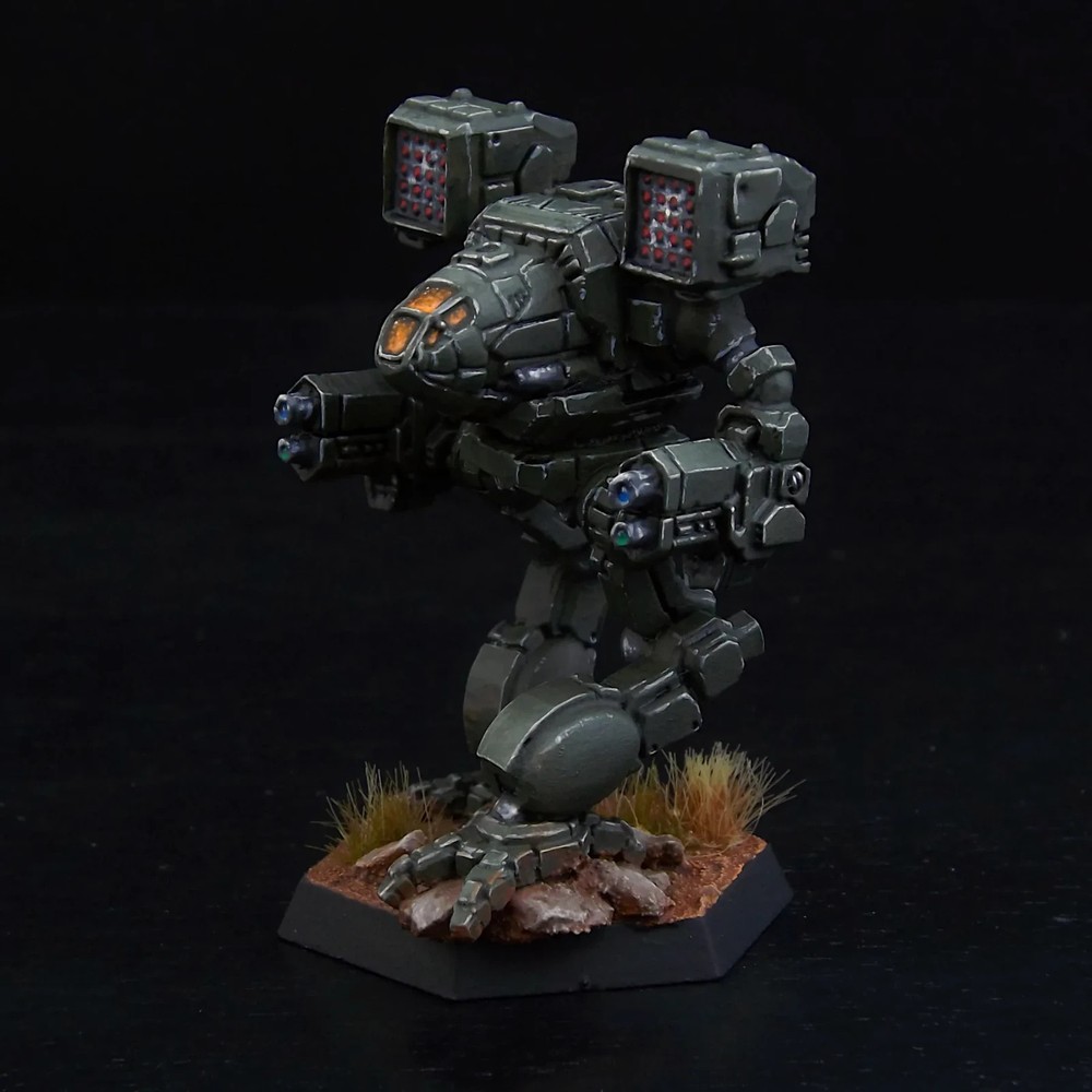 Painted BattleTech Miniature Timber Wolf Mech