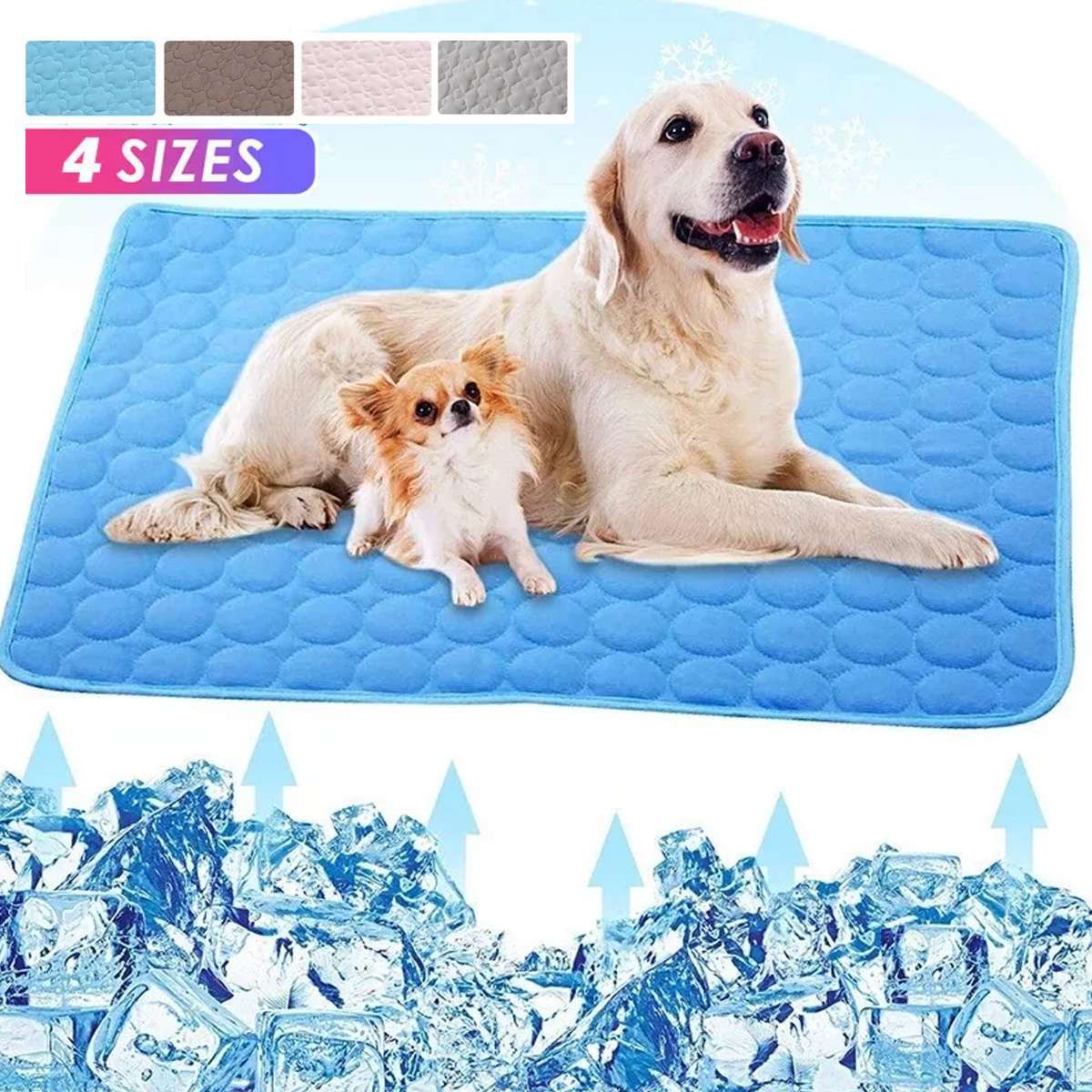 Dog Mat Cooling Summer Pad Mat Pet Dog Cat Blanket for Sofa Bed Floor Keep Cool