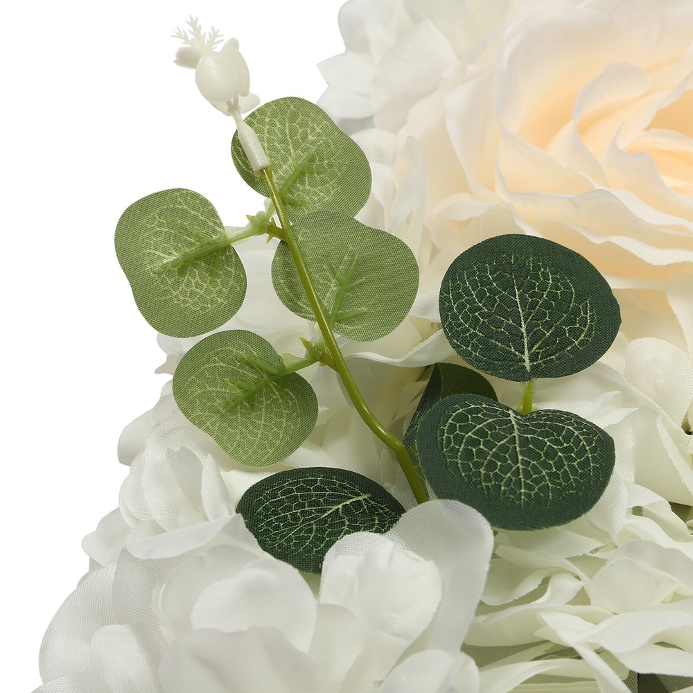 12pcs 3D Flower Wall Panel Artificial Flower Wall Background Silk Rose Wedding