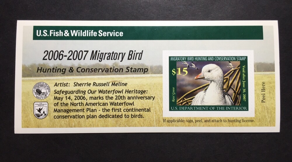 #RW73A 2006 - 2007 - US Federal Duck Stamp - Post Office FRESH
