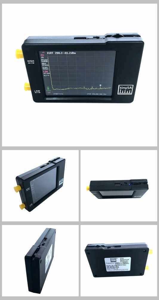 New Version Hand held tiny Spectrum analyzer TinySA 2.8" display with battery