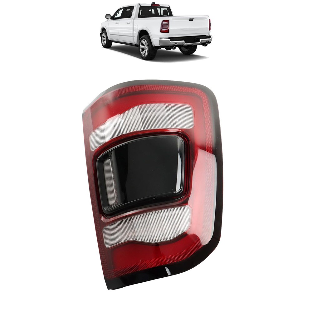 Tail Lamp Black Assembly Left Driver Side for RAM 1500 2019-2021