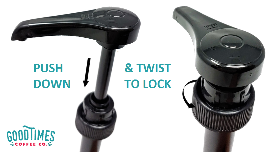 Black Coffee Syrup Pump for 750 ml Bottles (Pack of 4) Fits Torani and more