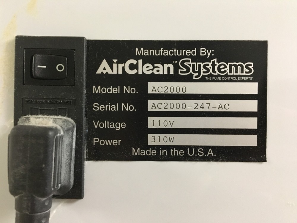 Airclean Systems Airclean AC2000 Workstation Model 300 Controller