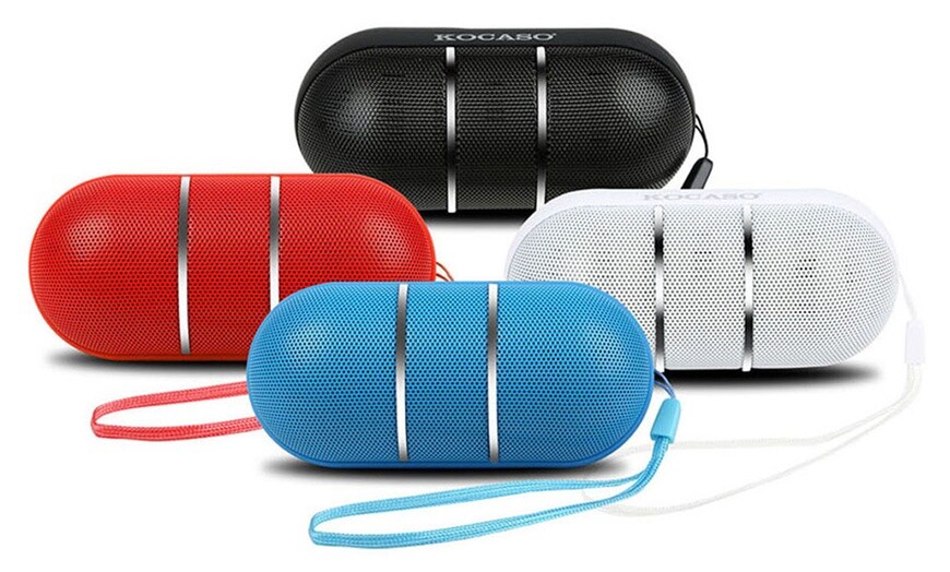KOCASO BLEUTOOTH SPEAKER PORTABLE WIRELESS LED RAINBOW BLUETOOTH SPEAKER RED