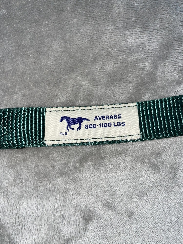 Hamilton Halter Green Adjustable Noseband Gold Tip size Average