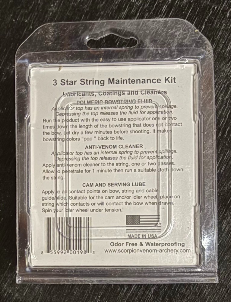 Scorpion Venom 3 Star String Maintenance Kit New