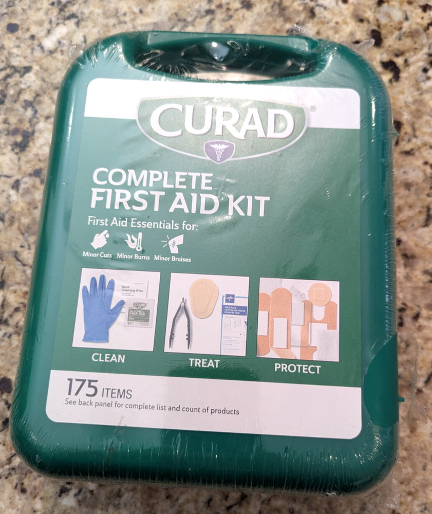 Curad Complete First Aid Kit Clean Treat Protect 175 Items