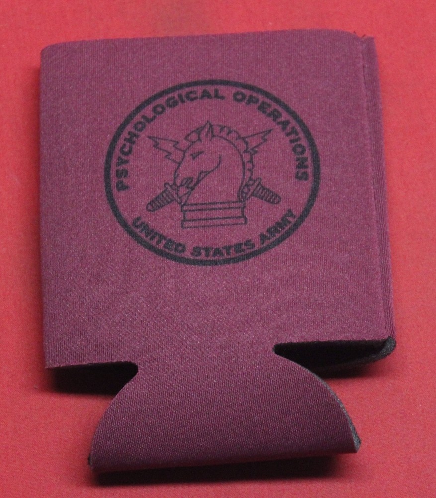 Psyop Beer Can Coozie