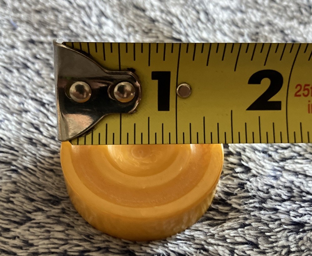1 3/8” BAKELITE Replacement Backgammon Piece SWIRL BUTTERSCOTCH
