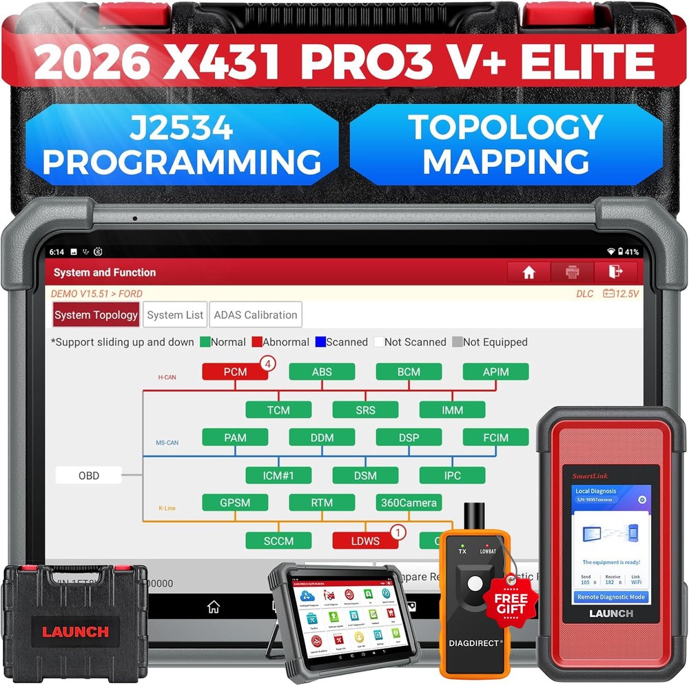 2026 LAUNCH X431 PRO3S V+ ELITE Pro 5 Diagnostic Tool J2534 Programming Coding