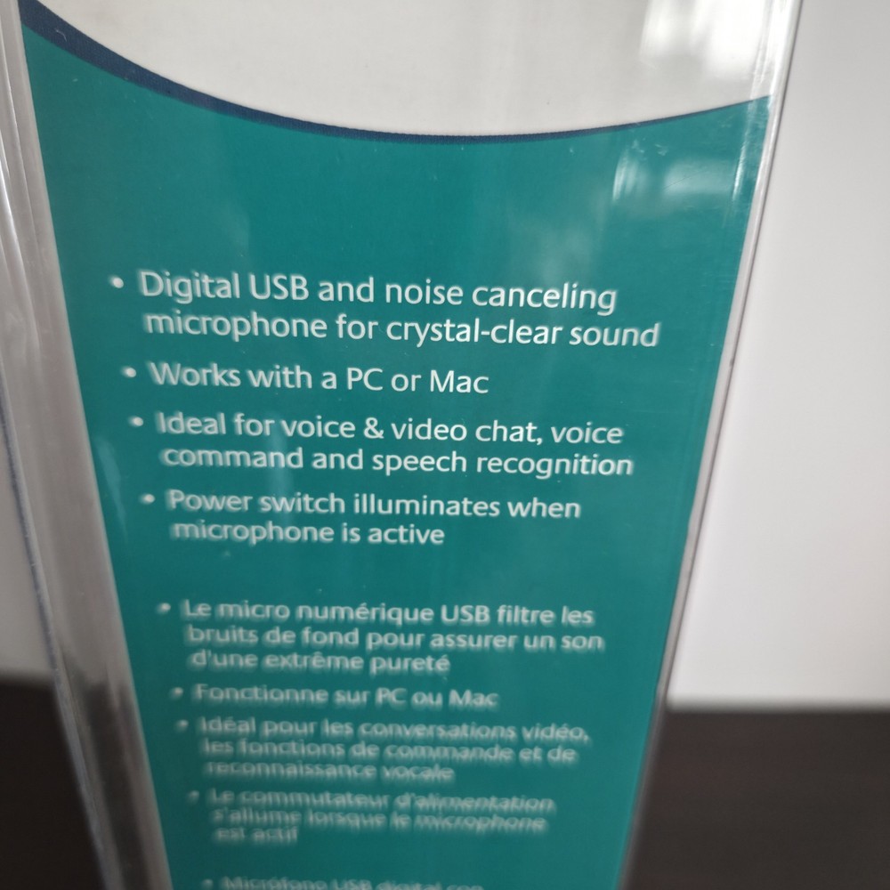 New Logitech USB Desktop Microphone (Skype Certified) Noise Canceling PC/MAC