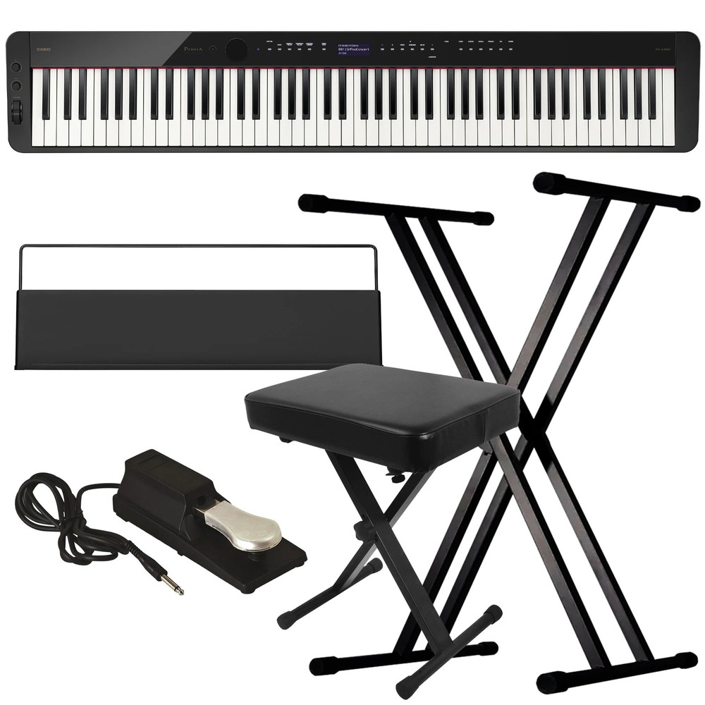 Casio PX-S3100 Digital Piano - Black KEY ESSENTIALS BUNDLE