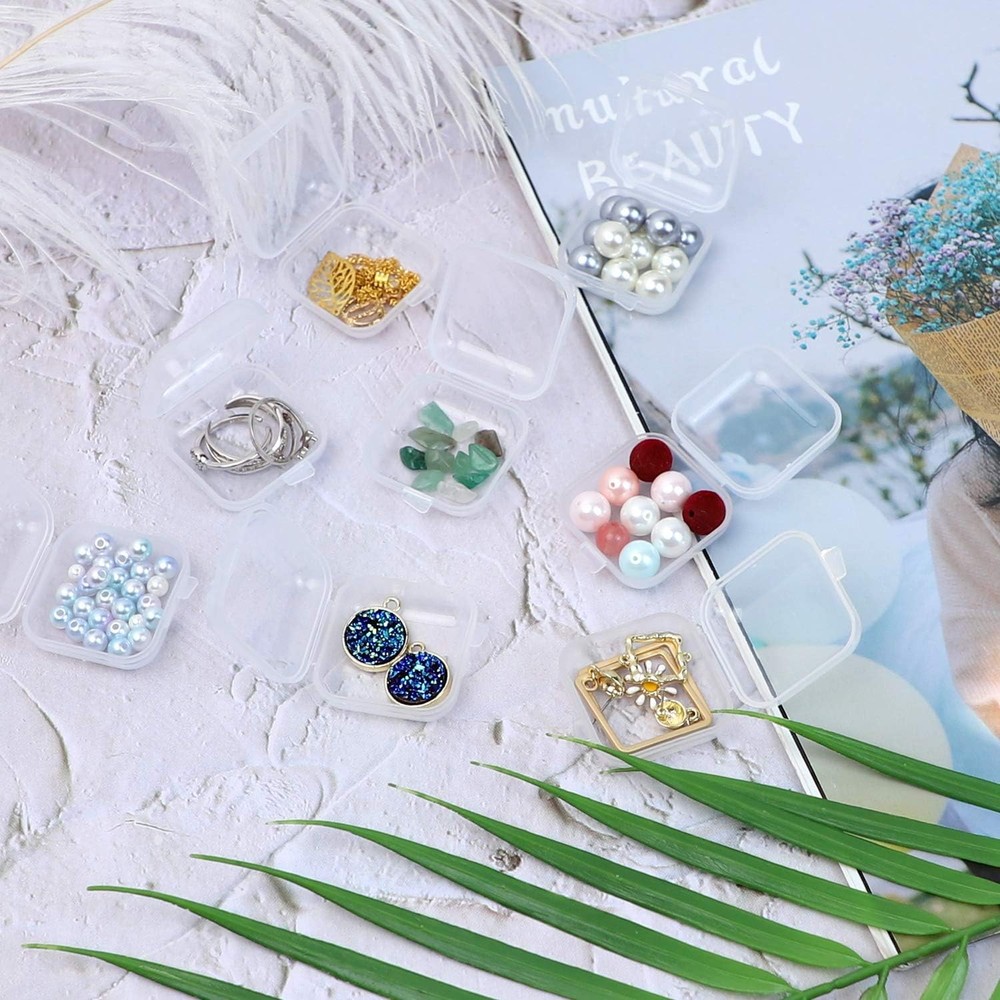 Mini Clear Storage Boxes With Lids