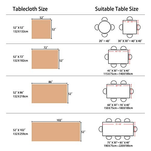 Table Cloth Solid Farmhouse Checker Table 72" x 52" (Rectangular) 06 Cream
