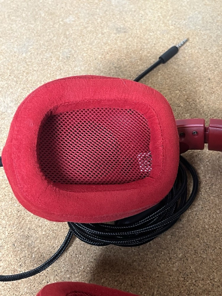 Logitech G433 Red Headband Headset And Cable Only